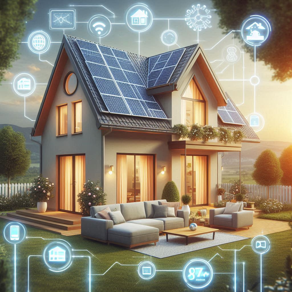 Smart Home with Solar Panels